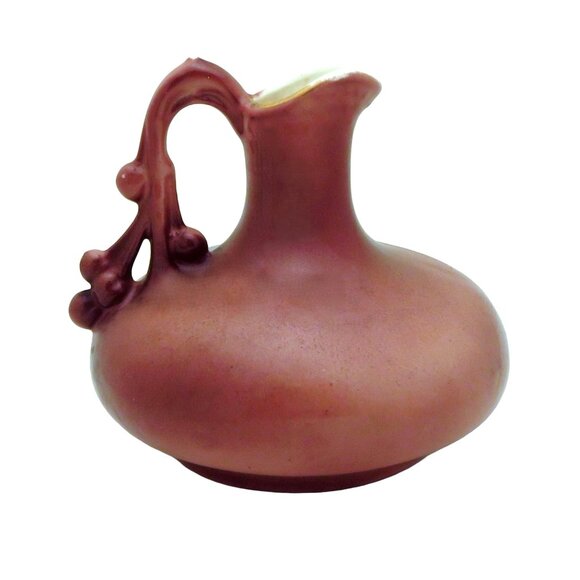 Antique Victorian 1890s Austria Enamel Portrait of Woman Mini Pitcher Vase - Picture 2 of 7